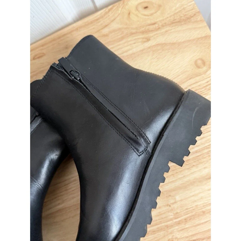 Franco Sarto Black Chelsea Ankle Boots Size 6.5M